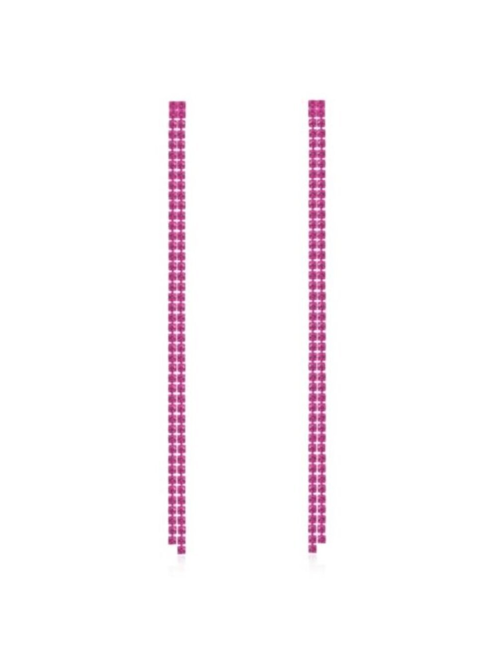 Rhinestone Long Dangle Earrings